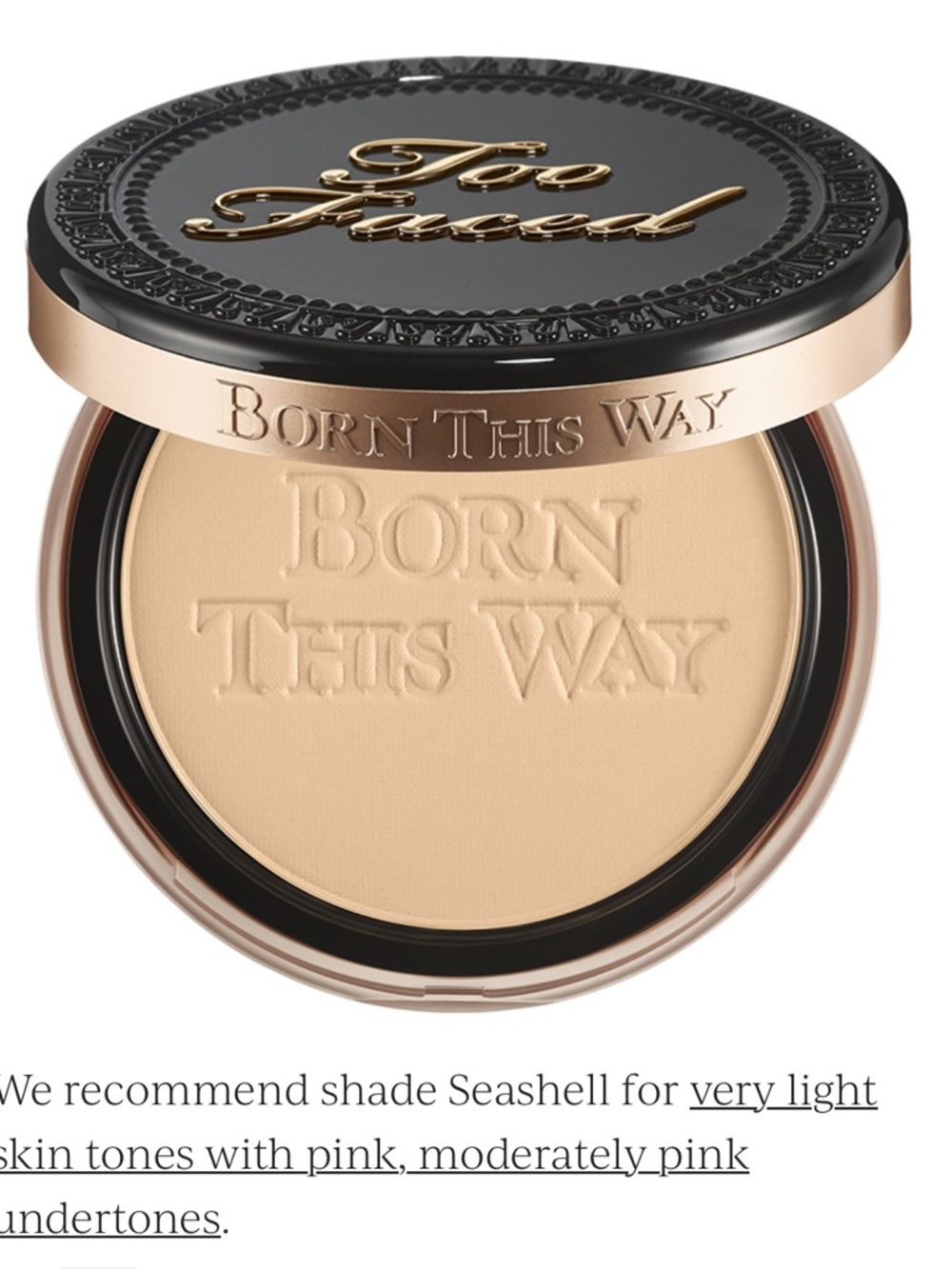 Too Faced Born This Way Pressed Powder - Seashell